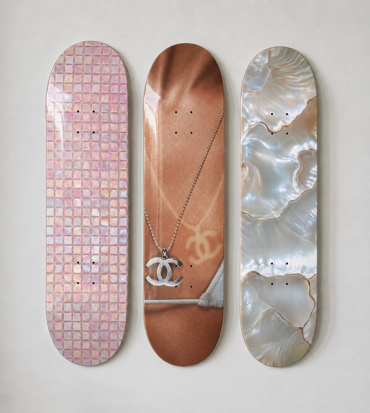 Summer Shell Chanel Skateboard Wall Decor Set – Lucky Boards