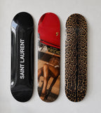 Saint Laurent and Porsche Skateboard Wall Decor Set