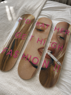 Kate Moss High Fashion Skateboard Wall Decor Set