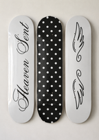 Heaven Sent Polka Dot Skateboard Wall Decor Art