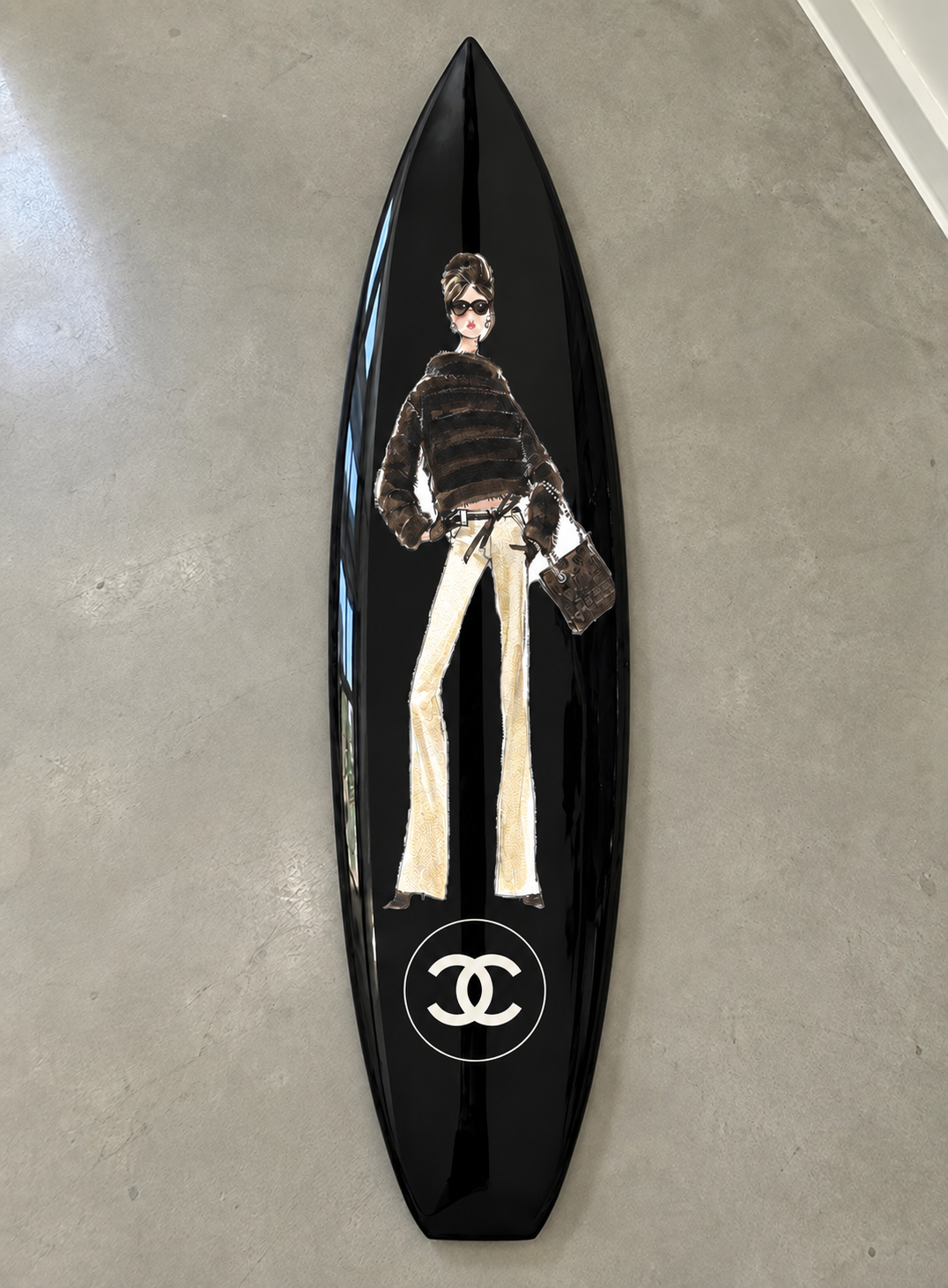 The It Girl Surfboard Wall Decor