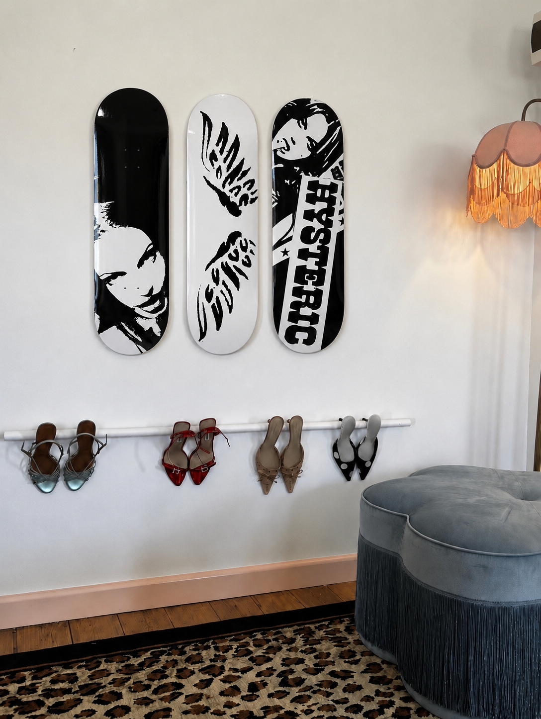Angel Jolie Hysteric Skateboard Wall Decor Set