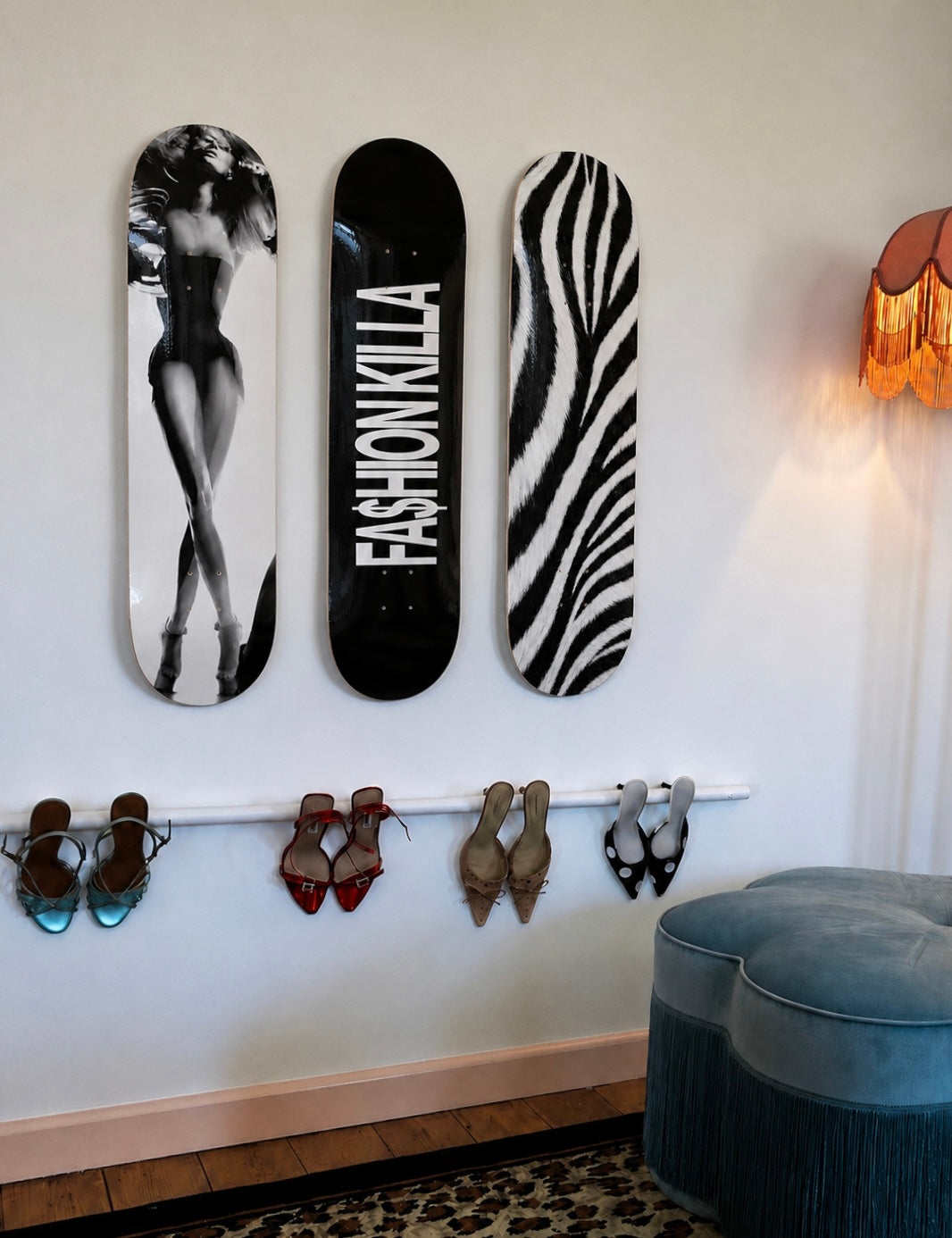 Fashion Killa Skateboard Wall Decor Set