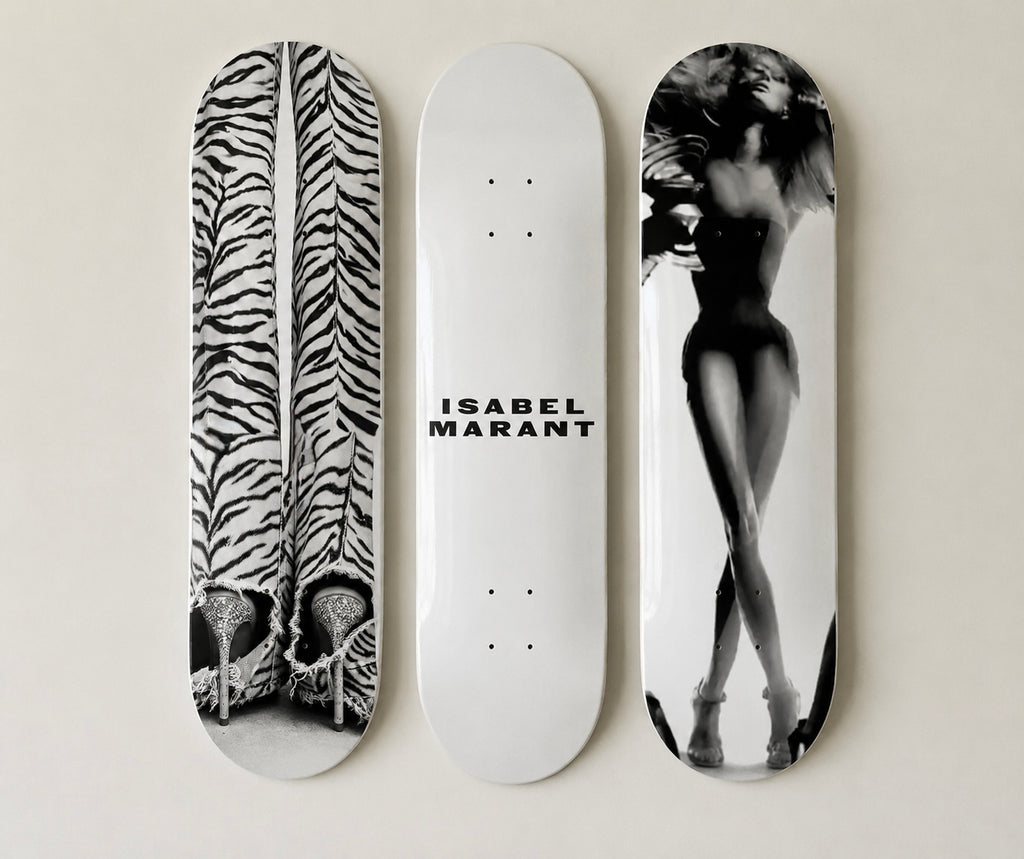 Isabel Marant and Zebra Print Skateboard Wall Decor Set