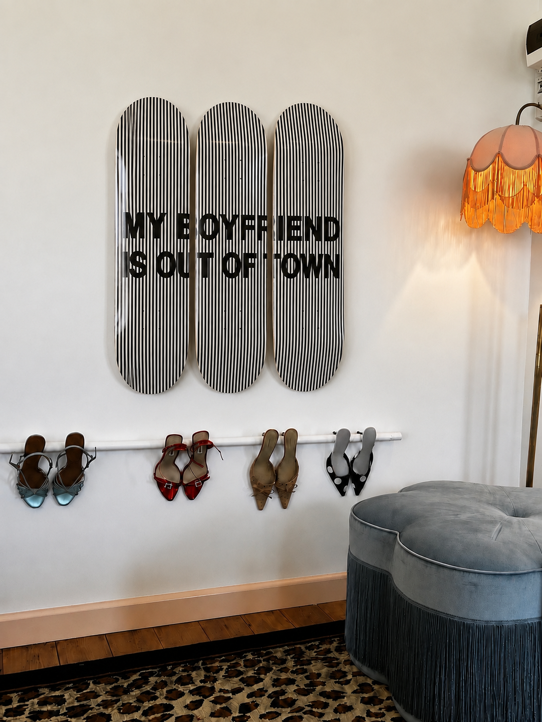 Out of Town Skateboard Wall Decor Set