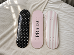 Prada and Polka Dot Skateboard Wall Decor Set