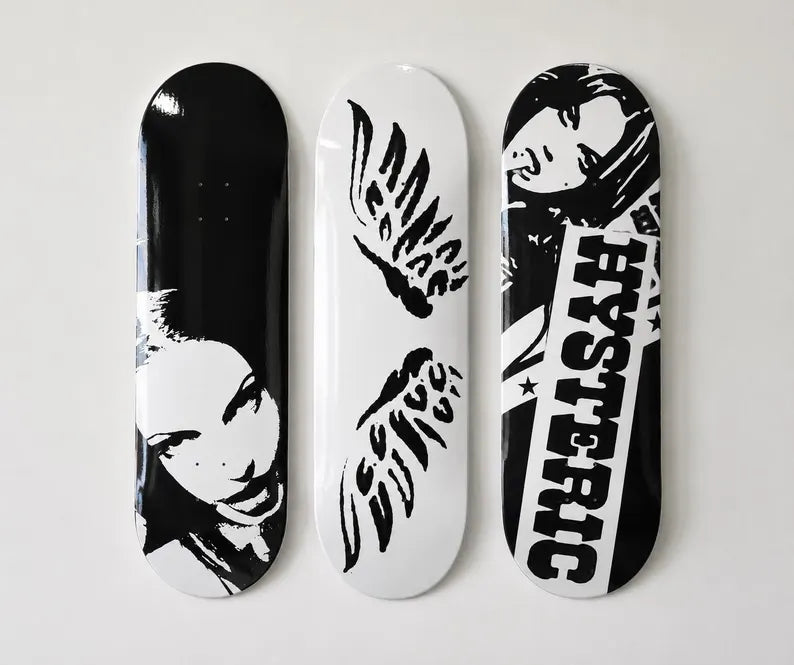 Angel Jolie Hysteric Skateboard Wall Decor Set