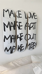 Make Love, Make Art Skateboard Wall Decor Set