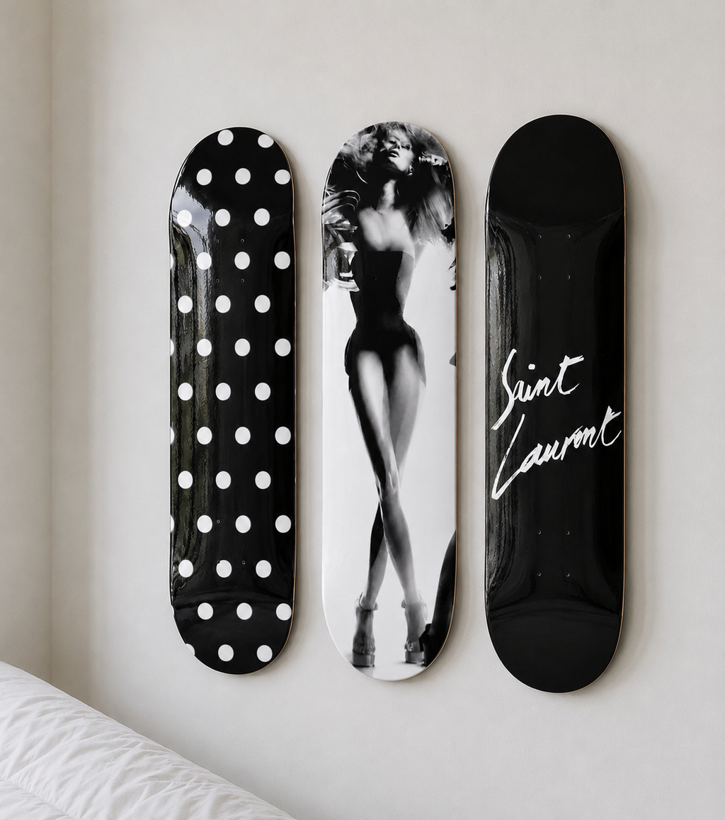 Saint Laurent and Polka Dot Wall Decor Set