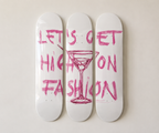 Let’s Get High Fashion Skateboard Wall Decor Set