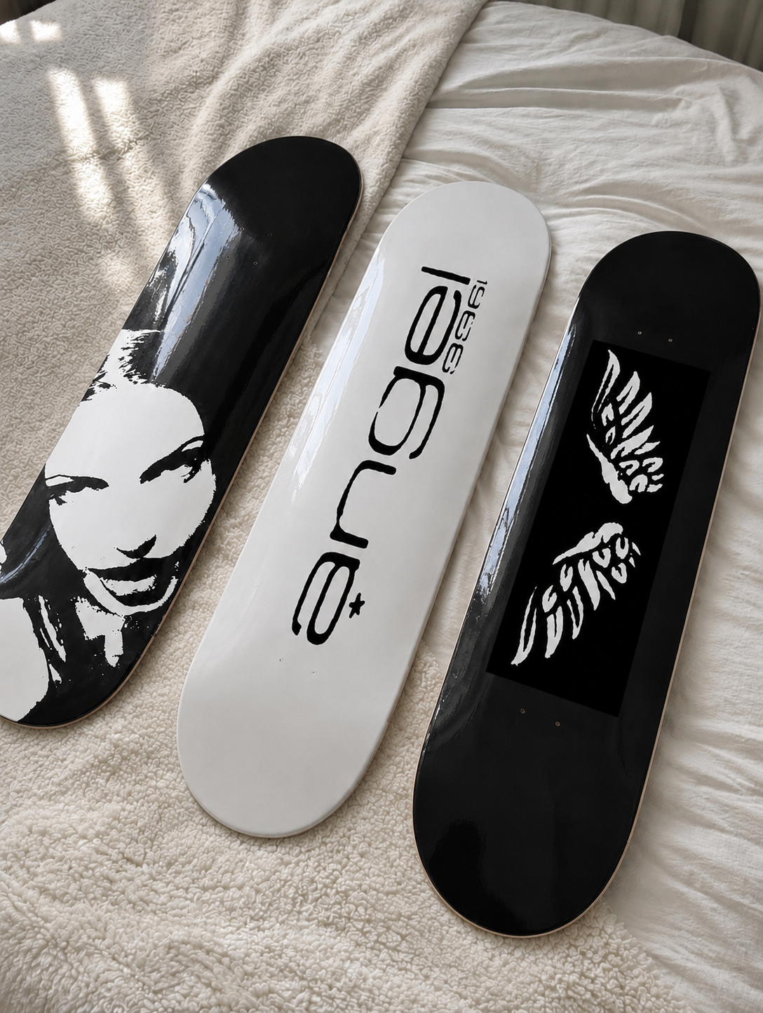 Angel Jolie Skateboard Wall Decor Set