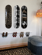 Vogue Cheetah Print Skateboard Wall Decor Set