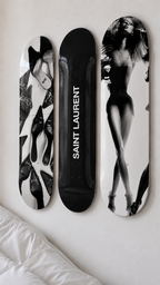 Saint Laurent Skateboard Wall Decor Set