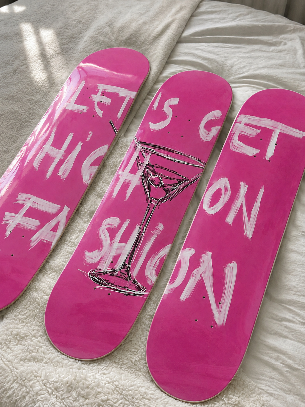 Let’s Get High Fashion Skateboard Wall Decor Set