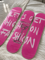 Let’s Get High Fashion Skateboard Wall Decor Set
