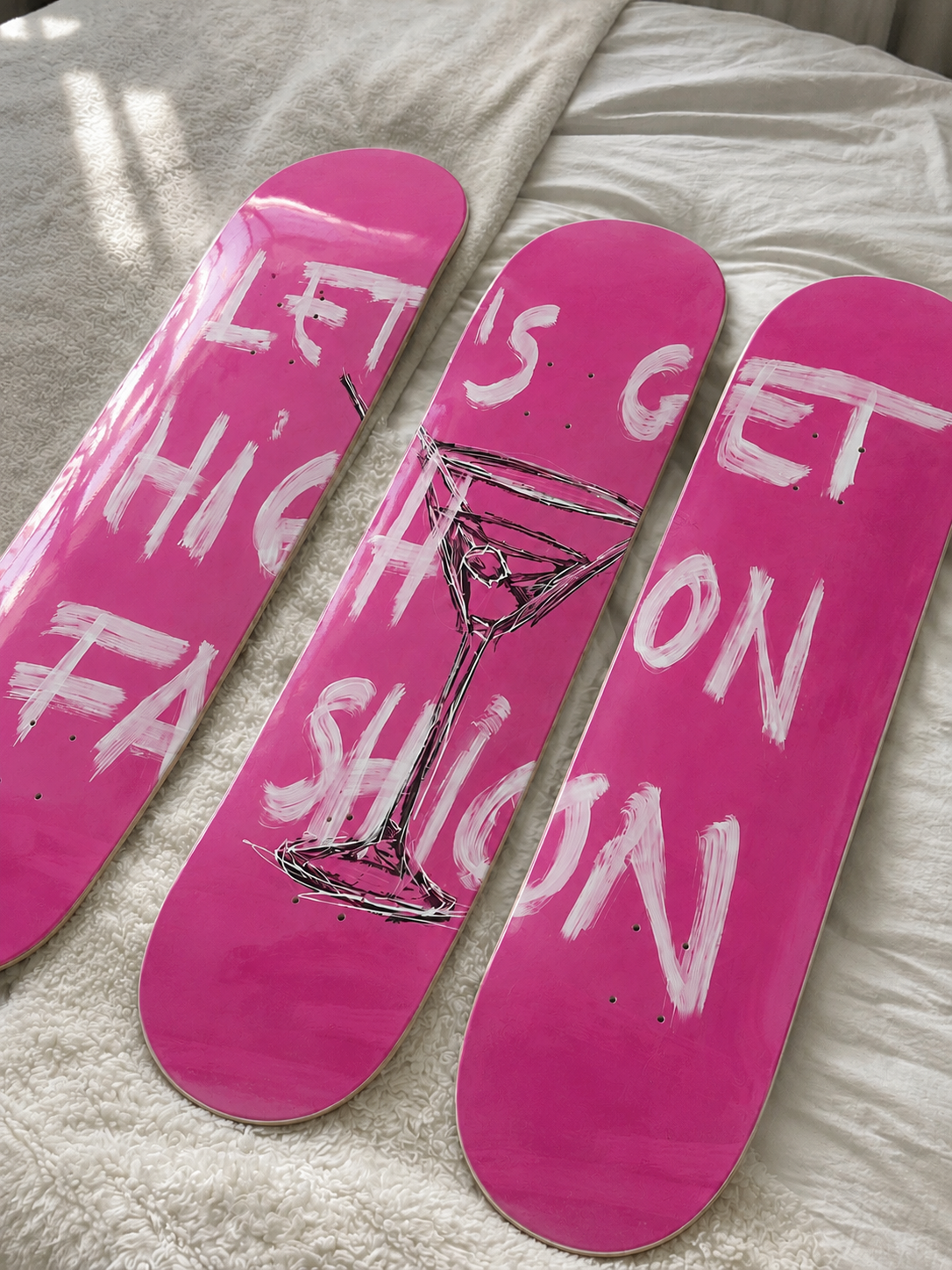 Let’s Get High Fashion Skateboard Wall Decor Set