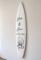 Custom Wedding Name & Date Surfboard Wall Decor