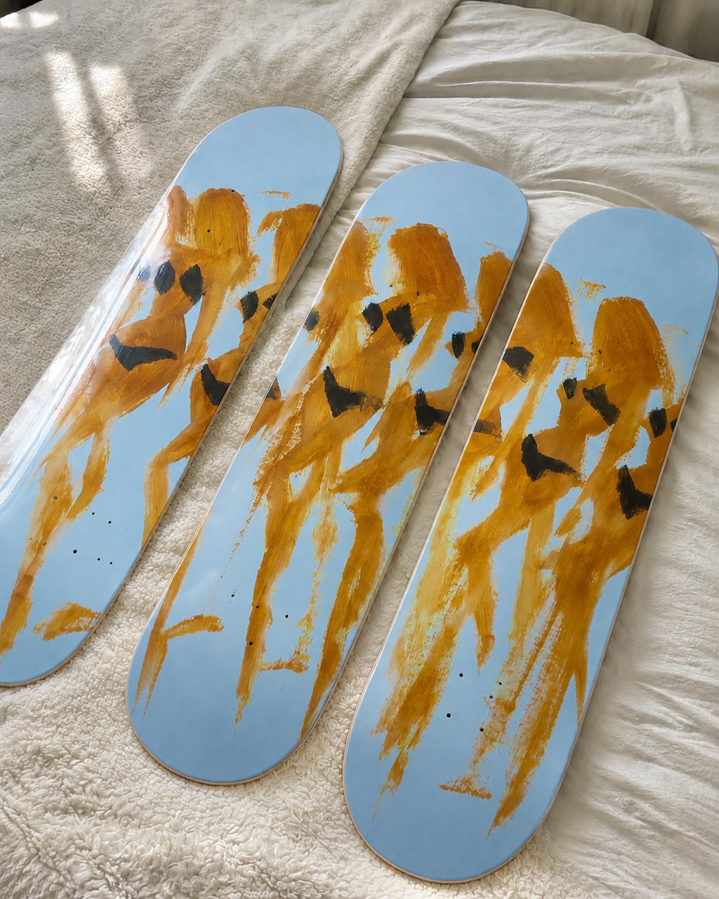 Summer Bikini Skateboard Wall Decor Art