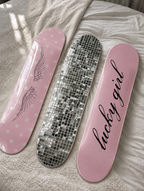 Lucky Girl Skateboard Wall Decor Set