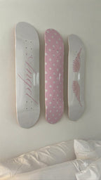 Angel Wing Polka Dot Skateboard Wall Decor Art