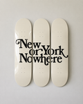 New York or Nowhere Skateboard Wall Decor Set