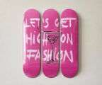 Let’s Get High Fashion Skateboard Wall Decor Set