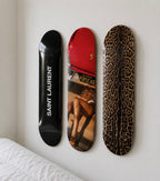 Saint Laurent and Porsche Skateboard Wall Decor Set
