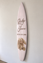 Custom Baby Name Surfboard Wall Decor