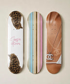 Chanel Cheetah Summer Skateboard Wall Decor Set