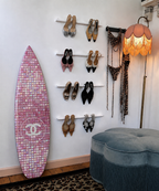 Summer Tile Surfboard Wall Decor