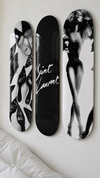 Saint Laurent Skateboard Wall Decor Set