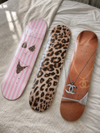 Cheetah Summer Chanel Skateboard Wall Decor Set