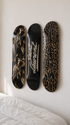 Saint Laurent Cheetah Skateboard Wall Decor Set