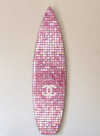 Summer Tile Surfboard Wall Decor