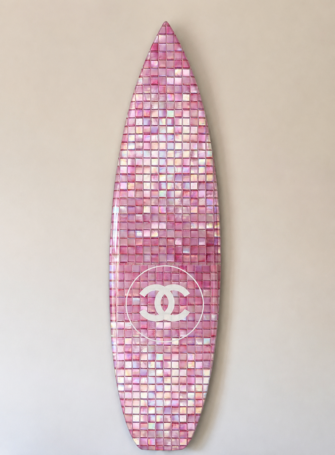 Summer Tile Surfboard Wall Decor