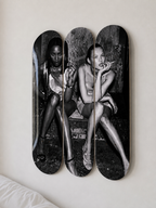 Kate and Naomi Skateboard Wall Decor Set