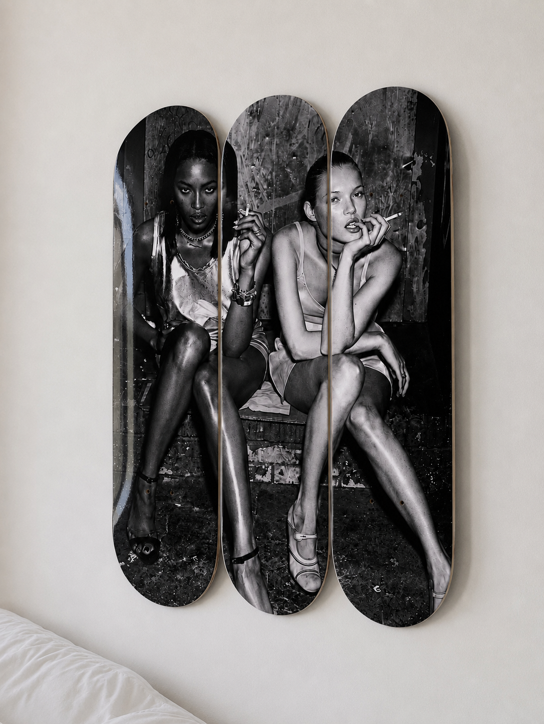 Kate and Naomi Skateboard Wall Decor Set