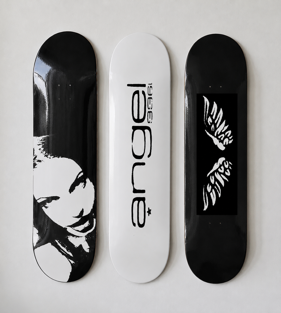 Angel Jolie Skateboard Wall Decor Set