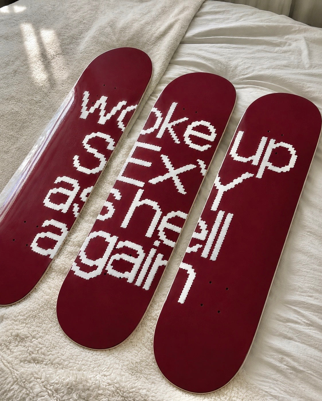 Woke Up Sexy Again Skateboard Wall Decor Set