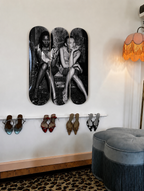 Kate and Naomi Skateboard Wall Decor Set