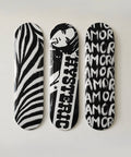 Hysteric Glamour and Zebra Print Skateboard Wall Decor Set