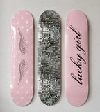 Lucky Girl Skateboard Wall Decor Set