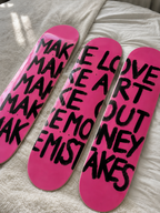 Make Love, Make Art Skateboard Wall Decor Set