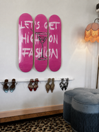 Let’s Get High Fashion Skateboard Wall Decor Set