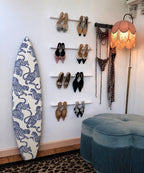 Porcelain Tiger Surfboard Wall Decor