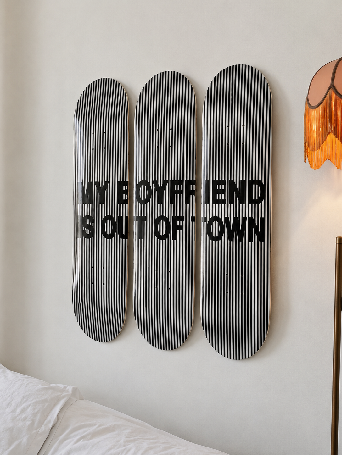 Out of Town Skateboard Wall Decor Set
