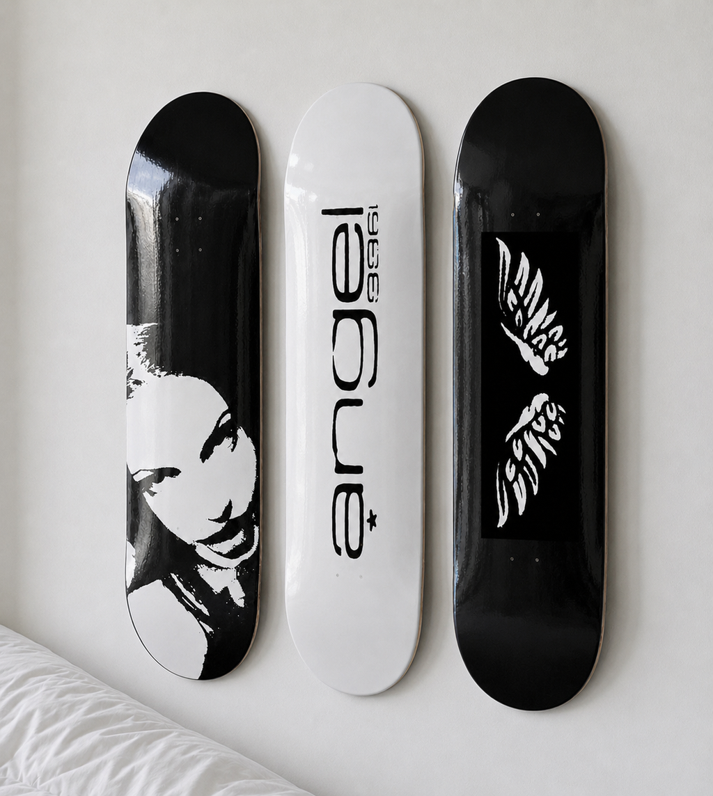 Angel Jolie Skateboard Wall Decor Set