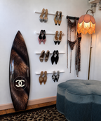 Furr Print Surfboard Wall Decor