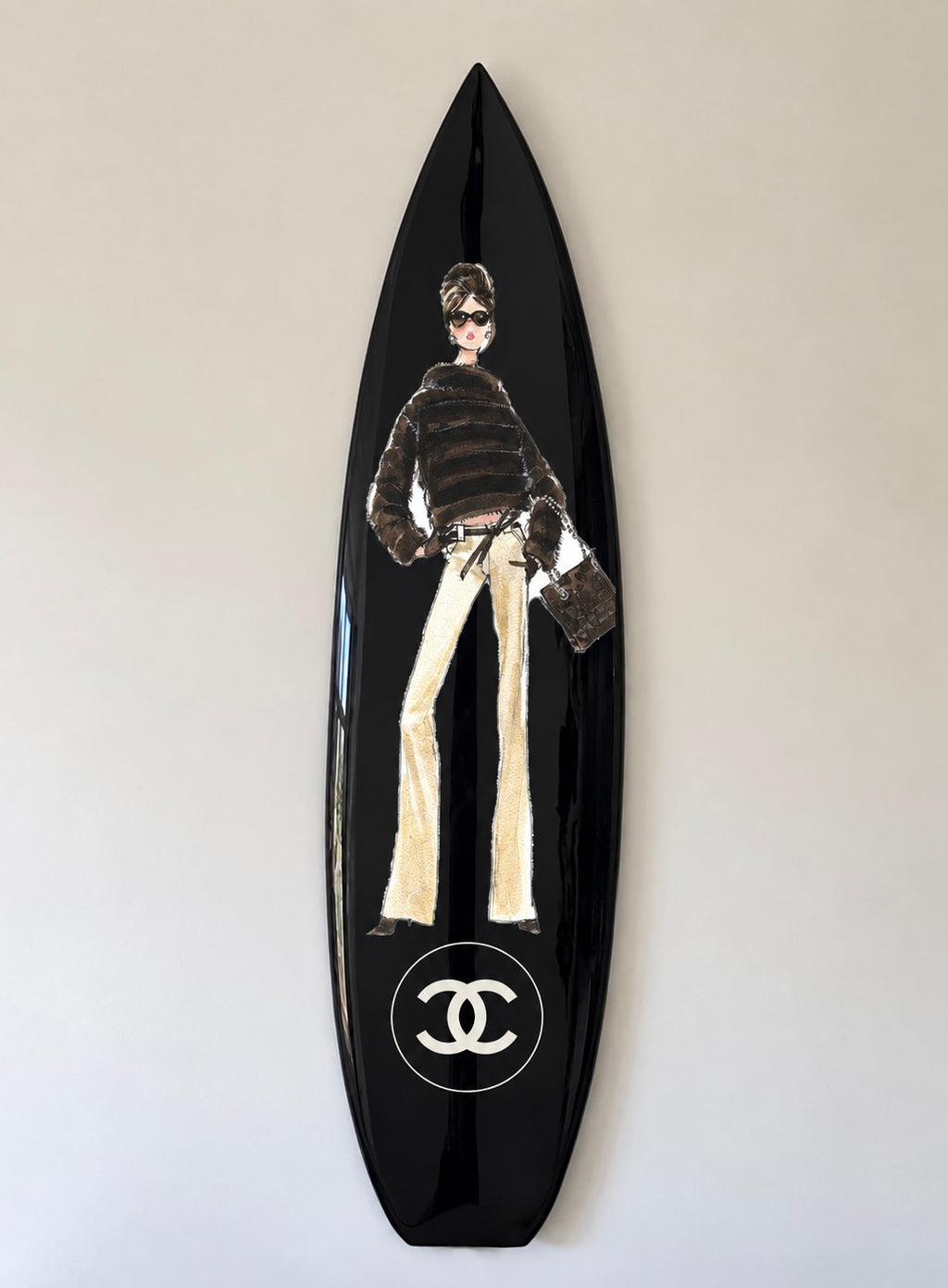 The It Girl Surfboard Wall Decor