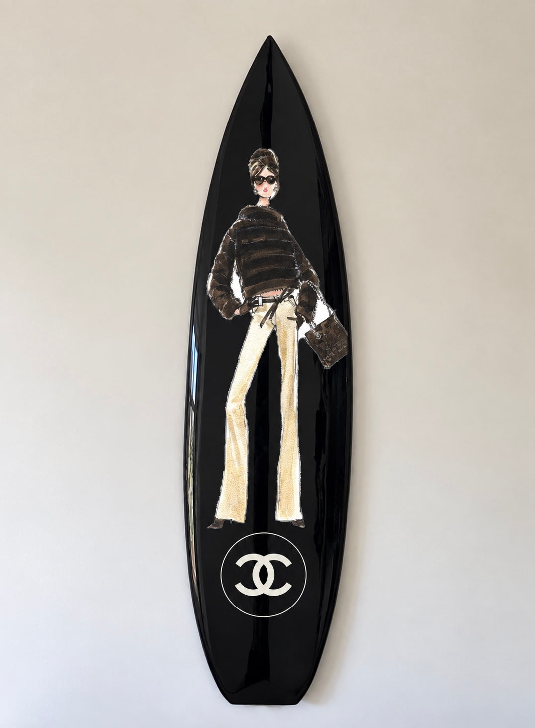 The It Girl Surfboard Wall Decor
